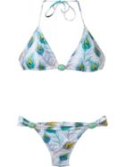 Brigitte Animal Print Triangle Bikini Set