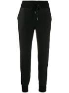 Karl Lagerfeld Sequin Embellished Logo Track Pants - Black