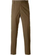 Incotex Slim Fit Trousers, Men's, Size: 50, Brown, Cotton/elastodiene