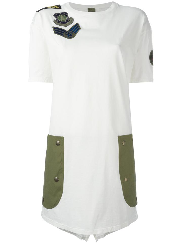 Mr & Mrs Italy Badge Detail T-shirt - White