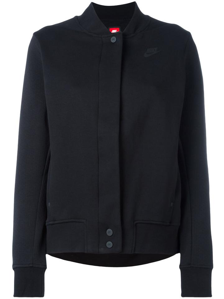 Nike - Varsity Jacket - Women - Cotton/polyester - M, Black, Cotton/polyester