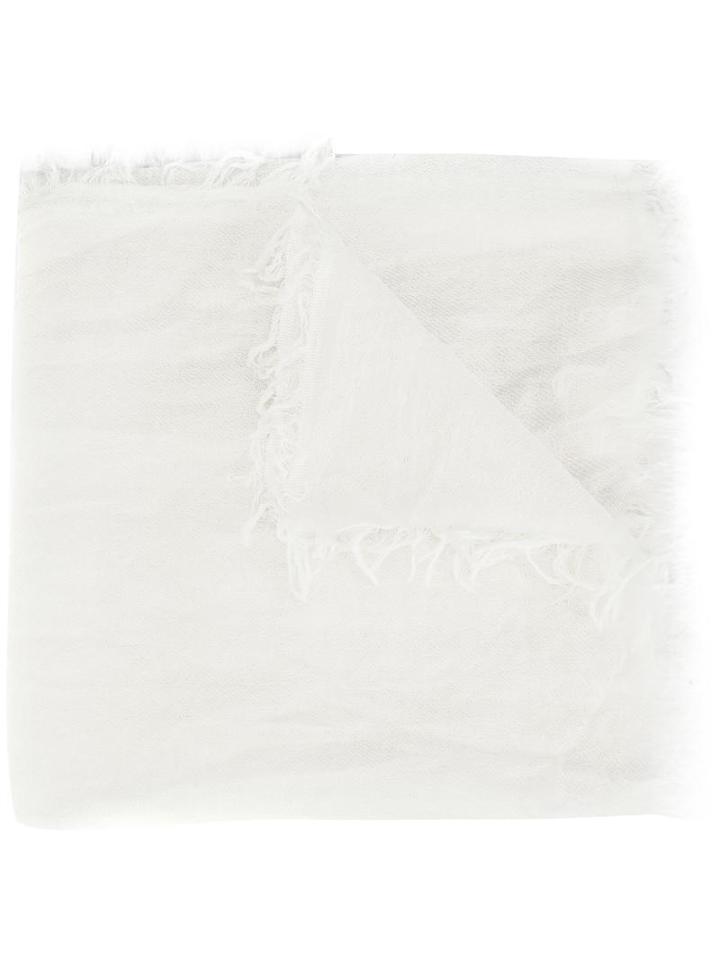 Rag & Bone - 'devon' Scarf - Women - Cashmere - One Size, Women's, White, Cashmere