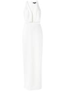 Alexander Wang Fishing Line Panel Gown, Women's, Size: 4, White, Triacetate/polyester/spandex/elastane