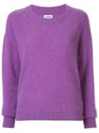 Coohem Crewneck Knitted Jumper - Purple