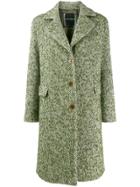 Ermanno Scervino Single-breasted Fitted Coat - Green