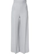 Roland Mouret Flared Trousers - Pink & Purple