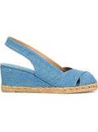 Castañer Diana Sandals, Women's, Size: 41, Blue, Leather/cotton/rubber