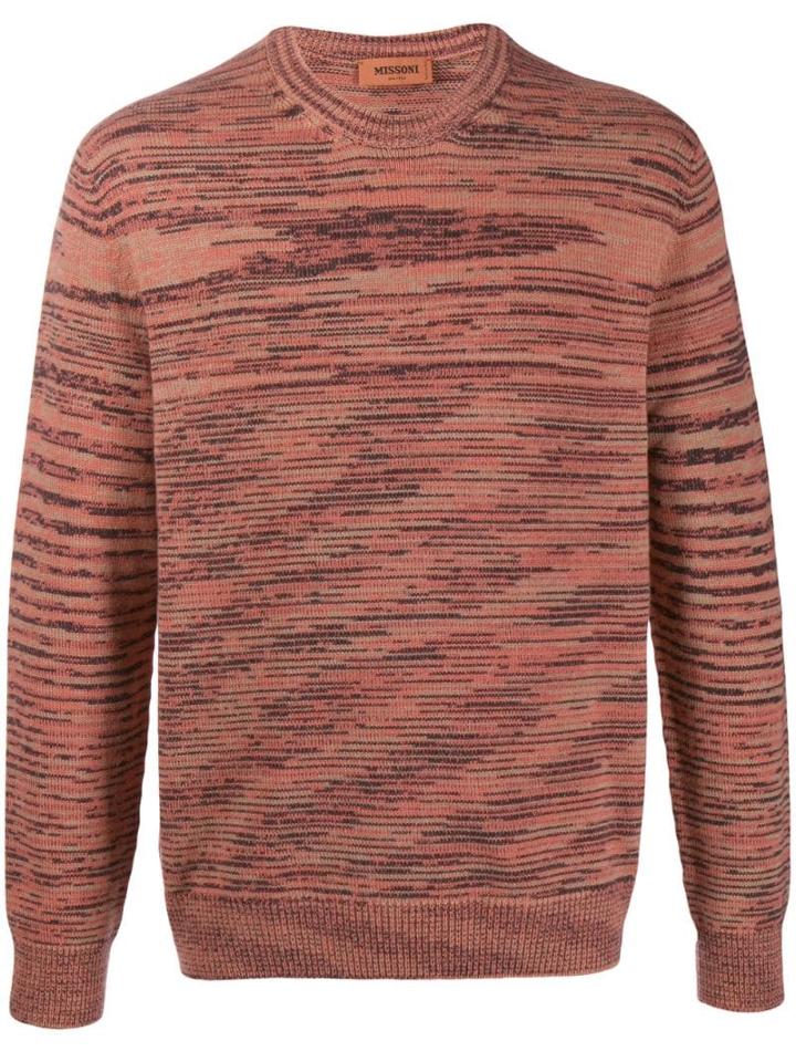 Missoni Striped Pattern Jumper - Orange