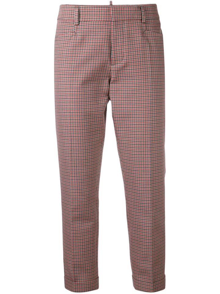 Dsquared2 - Cool Girl Cropped Trousers - Women - Cotton/polyester/virgin Wool - 42, Red, Cotton/polyester/virgin Wool