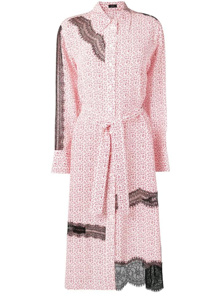 Joseph Floral Lace Shirt Dress - Neutrals