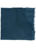 Faliero Sarti Frayed Scarf, Women's, Blue, Modal/rayon/shell