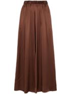 Deitas Pleated Palazzo Trousers - Brown