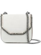 Stella Mccartney Falabella Box Croc-effect Shoulder Bag - White