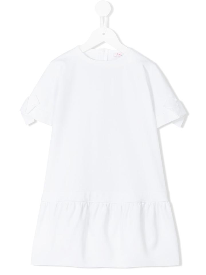 Il Gufo - Pleated Hem Dress - Kids - Polyamide/spandex/elastane/viscose - 4 Yrs, White