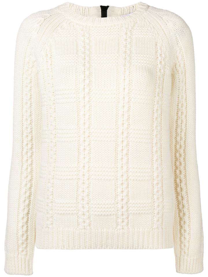 Red Valentino Crew Neck Knit Sweater - Nude & Neutrals