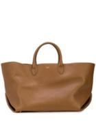 Khaite The Medium Envelope Pleat Tote Bag - Brown