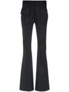 Giuliana Romanno - Flared Trousers - Women - Elastodiene/polyester - 40, Black, Elastodiene/polyester