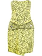 Versace Pre-owned Barocco Print Strapless Dress - Yellow