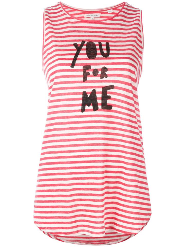 Chinti & Parker Slogan Print Tank Top - Red