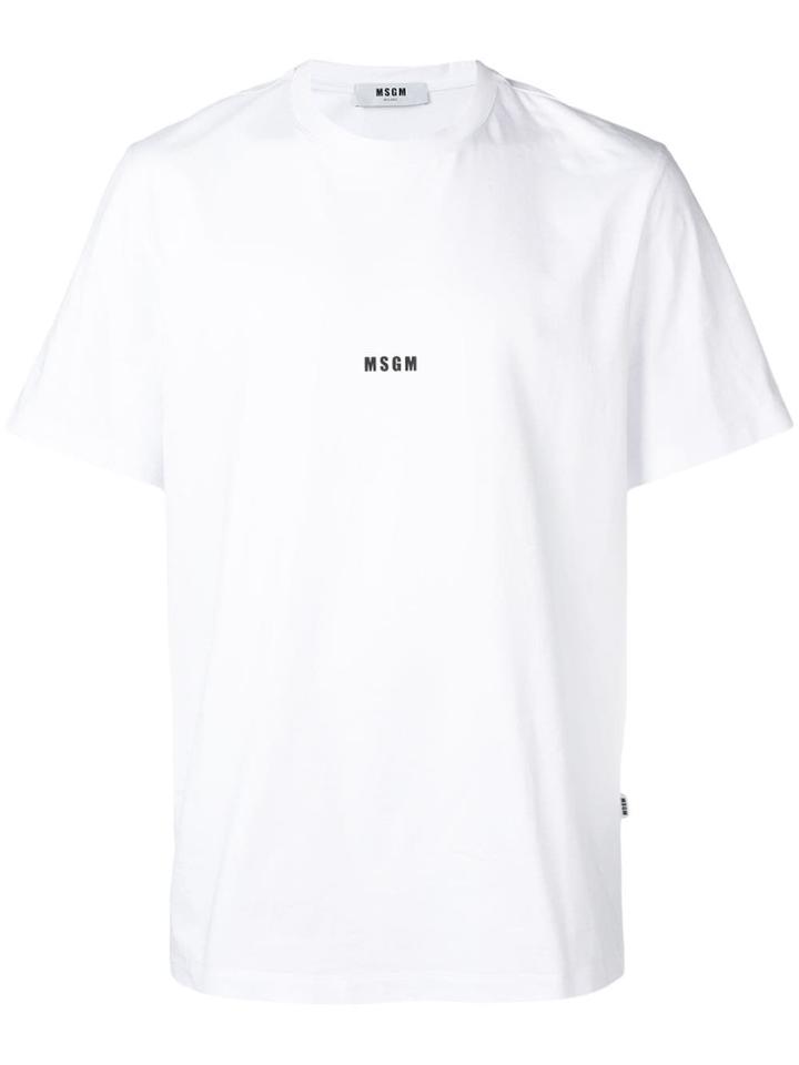 Msgm Micro Logo T-shirt - White