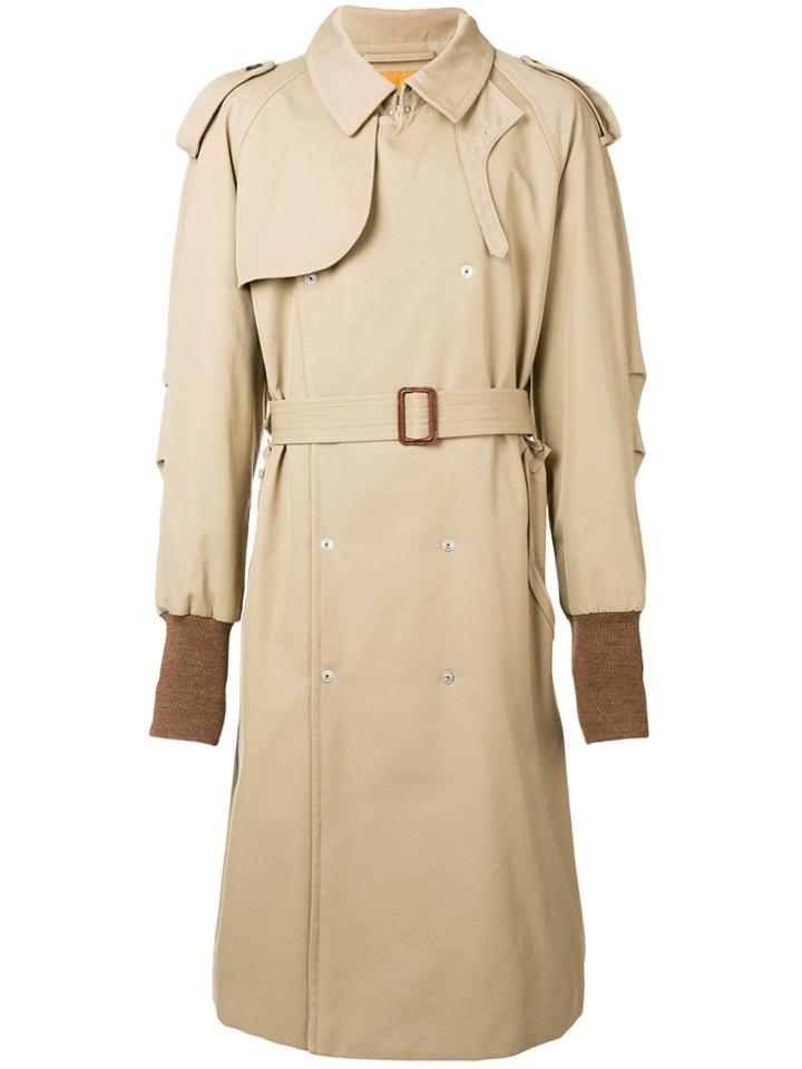 Maison Margiela Padded Trench Coat - Neutrals