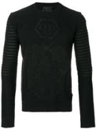 Philipp Plein Ribbed Sweater - Black