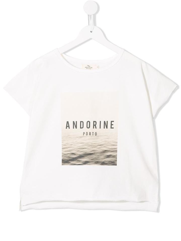 Andorine Porto Print T-shirt - White