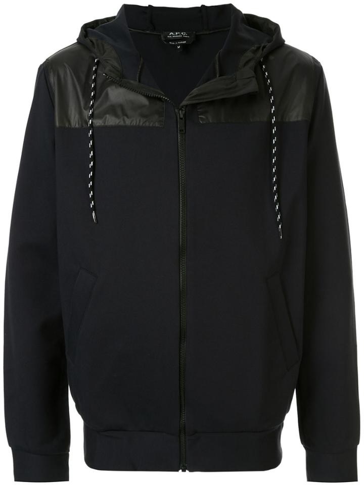 A.p.c. Thomas Zip-up Hoodie - Blue