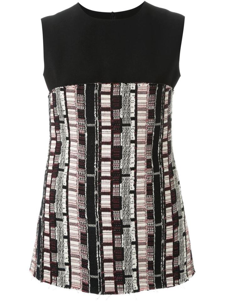 Christopher Esber Floating Bodice Blanket Tank Top, Women's, Size: 8, Black, Cotton/acrylic/polyester/spandex/elastane