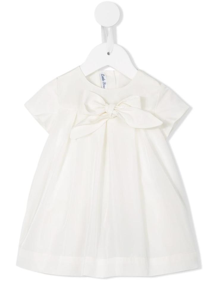 Little Bear - Pleated Bow Detail Dress - Kids - Acrylic/polyester - 6 Mth, White