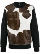 Just Cavalli Cow-print Sweatshirt - Black