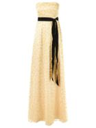 Reinaldo Lourenço Strapless Design Gown, Women's, Size: 40, Yellow/orange, Polyester