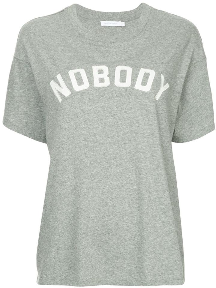 Nobody Denim Applique Favourite Tee Bourke - Grey