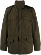 Aspesi - High Collar Military Jacket - Men - Polyester/polyamide - L, Green, Polyester/polyamide