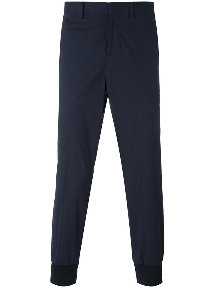 Neil Barrett - Slim-fit Trousers - Men - Cotton/spandex/elastane - 50, Blue, Cotton/spandex/elastane