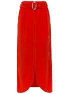 Framed Rush Midi Skirt - Red