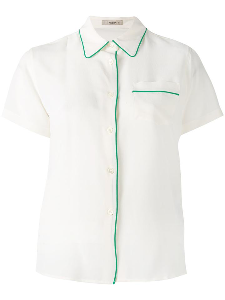 Etro Piped Trim Shirt - White