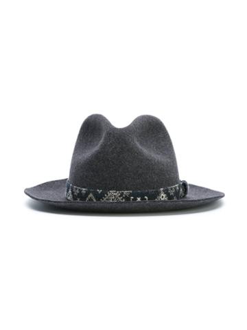 Tocotò Vintage Felt Panama Hat, Girl's, Size: 54 Cm, Grey