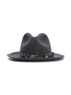 Tocotò Vintage Felt Panama Hat, Girl's, Size: 54 Cm, Grey