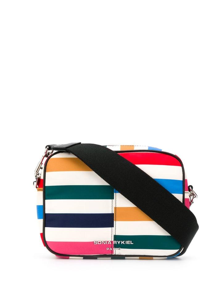 Sonia Rykiel Panelled Crossbody Pouch Bag - Neutrals