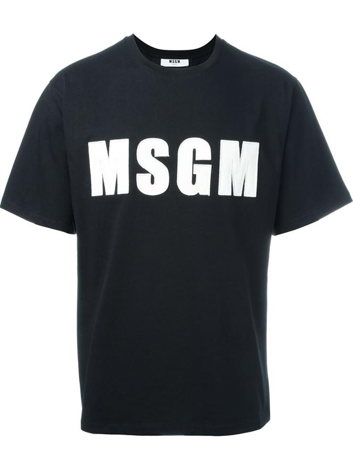 Msgm Relaxed Fit Logo Print T-shirt
