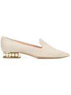 Nicholas Kirkwood Pearl Heel Slippers - Nude & Neutrals