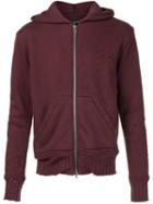 Amiri 'shotgun' Zip Hoodie, Men's, Size: Large, Red, Cotton