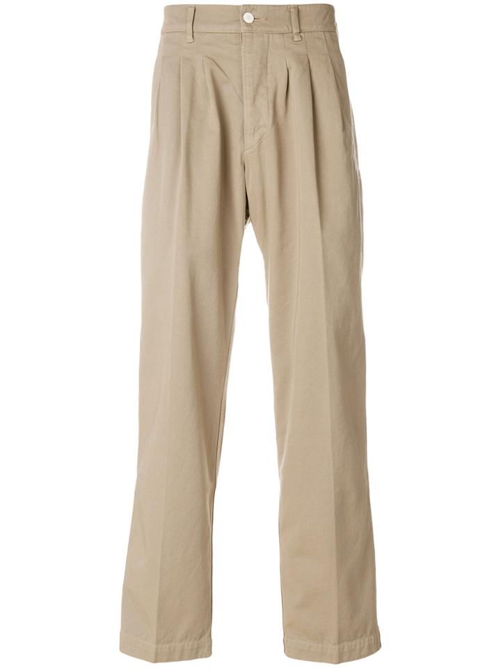 Visvim Pleated Chinos - Nude & Neutrals