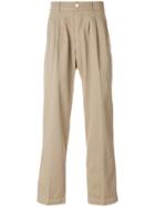 Visvim Pleated Chinos - Nude & Neutrals