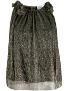 Be Blumarine Metallic Top - Gold
