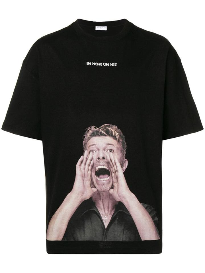 Ih Nom Uh Nit David Bowie Print T-shirt - Black