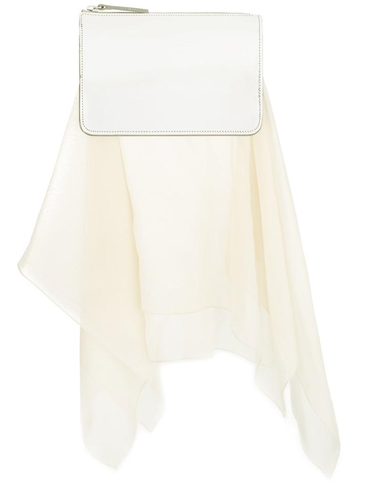 Maison Margiela Silk Panel Clutch - Metallic