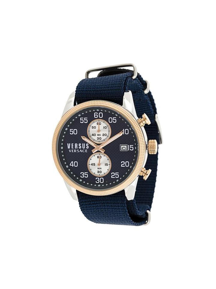 Versus Round Shape Watch, Men's, Blue