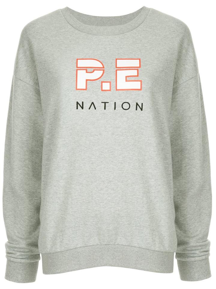 P.e Nation Heads Up Printed Sweatshirt - Grey